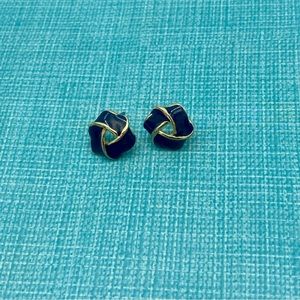 3/$20 vintage navy and gold earrings